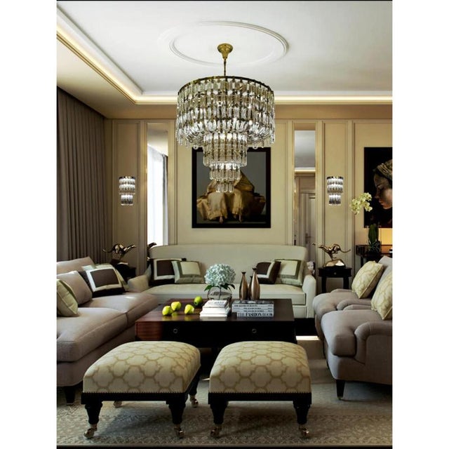 Not Yet Made - Made To Order Collection Lyra Chandelier in Metal and Crystal by Jago For Sale - Image 5 of 6