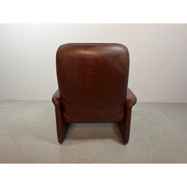 Animal Skin Mid-Century Model DS-50 Lounge Chair in Brown Leather from de Sede, Switzerland, 1970s For Sale - Image 7 of 11
