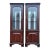 Jasper Cabinet Company Royal Cherry Illuminated Corner Cabinets - a Pair For Sale