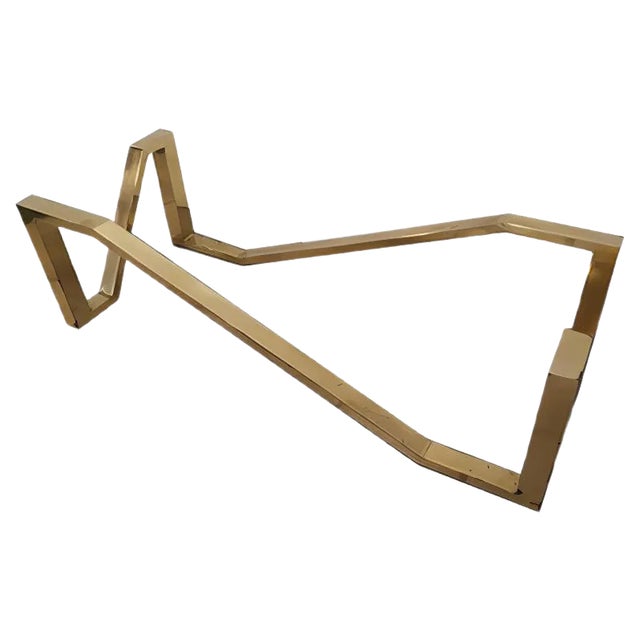 Vintage Brass Coffee Table For Sale