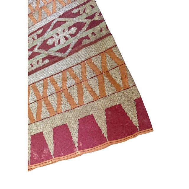 Embroidered Palembang Songket Sarong South Sumatra, Indonesia Mid 20th Century For Sale - Image 4 of 8
