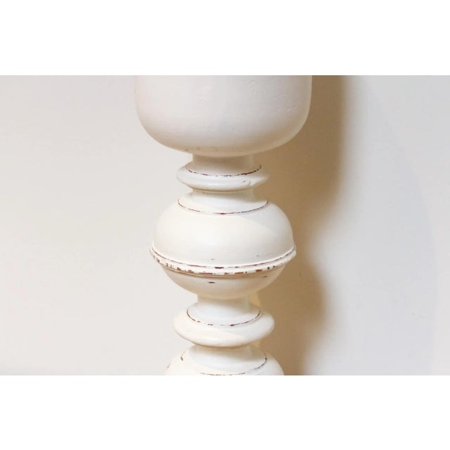 19th Century Antique White Candle Holder For Sale - Image 5 of 8