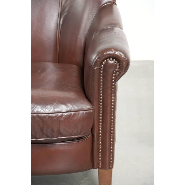 Club Chair in Sheepskin Leather For Sale - Image 9 of 15