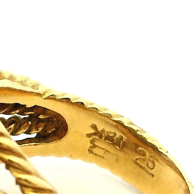 Hammerman Brothers 18k Gold Diamond Bombé Cocktail Ring For Sale - Image 14 of 16