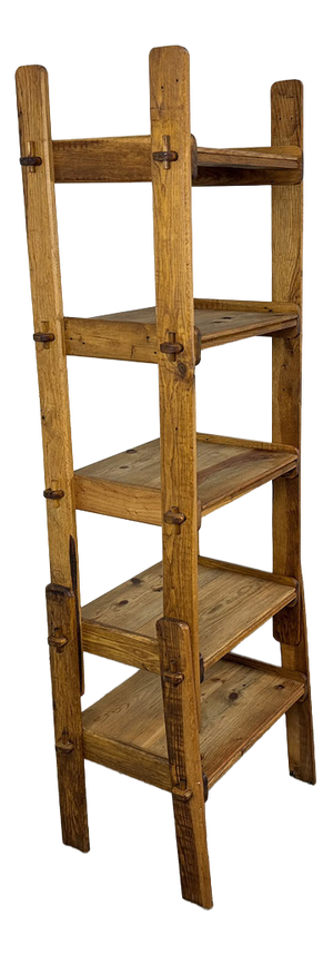 Brutalist Beechwood Shelf, 1950s