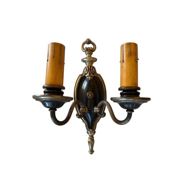 These have the most amazing original painted patina over silverplate. The details and charm of these will make any room of...