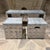 For your consideration, Inspired by Paul Evans' famous "Argente" and "Cityscape" series (1968), the set features hand-...