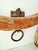 An exceptional 19th-century American double ox yoke, hand-hewn from a single massive hardwood timber and retaining its...