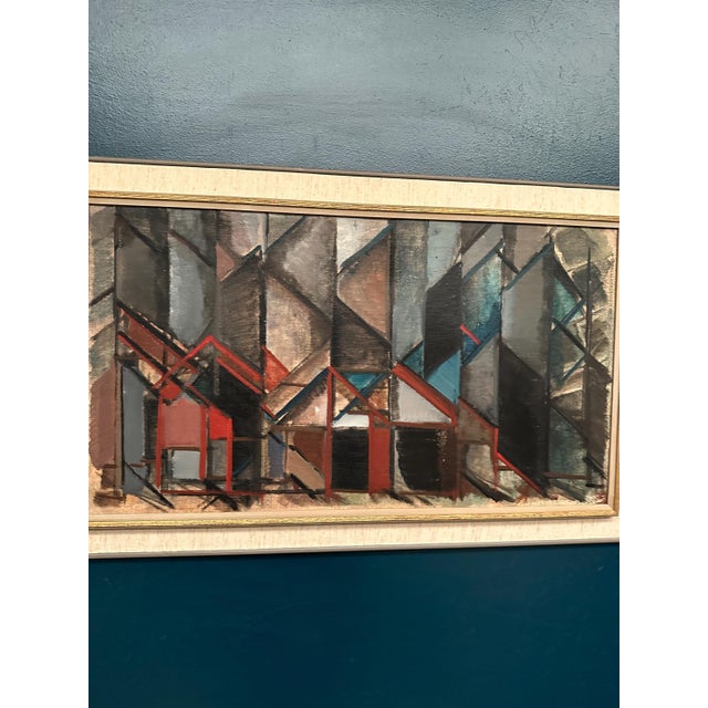 Carl Köhler, Diagonal Rooms, 1950s, Oil on Canvas, Framed For Sale - Image 6 of 18