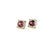 Natural Spinel Diamond Earrings 14k Y Gold 2.04 TCW Certified For Sale - Image 4 of 8