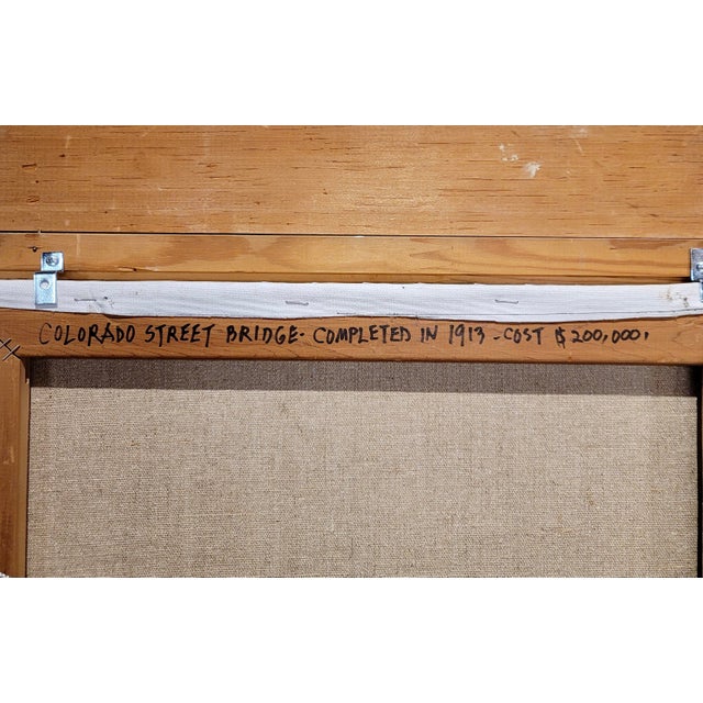 Ben Abril - the Iconic Pasadena Suicide Bridge - Oil Painting For Sale - Image 9 of 12