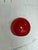 Mid-Century Modern 1970s Mid-Century Modern Louis Poulsen Red Globe Metal Pendant Light Space Age Ceiling Lamp Danish For Sale - Image 3 of 10