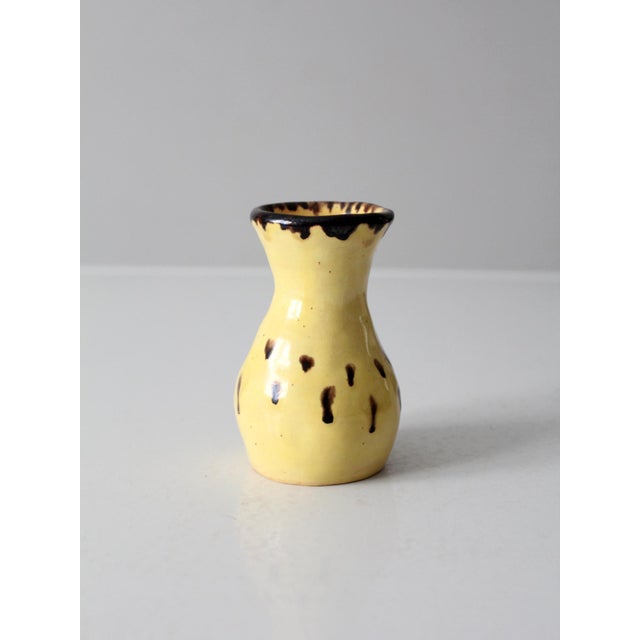 Late 20th Century Vintage Handmade Studio Pottery Vase For Sale - Image 5 of 8
