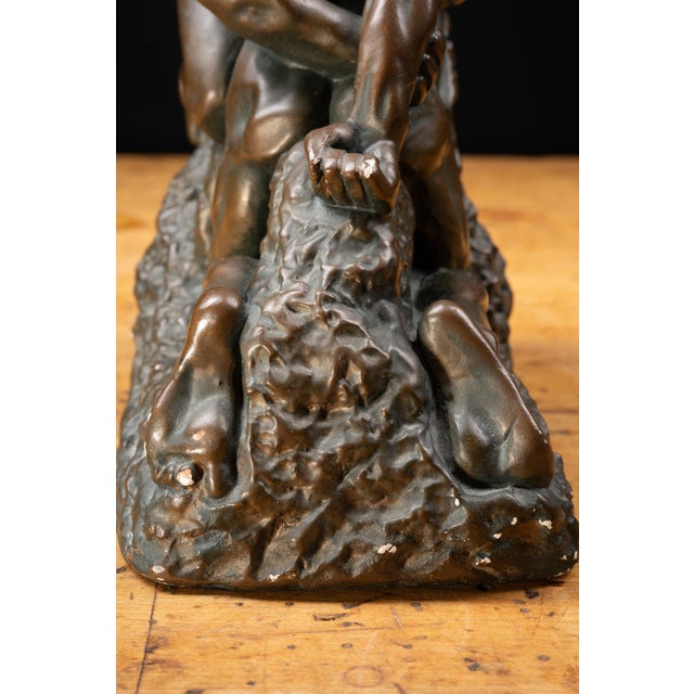 Late 20th Century Marwal Rodin the Eternal Idol Chalkware Sculpture For Sale - Image 11 of 11