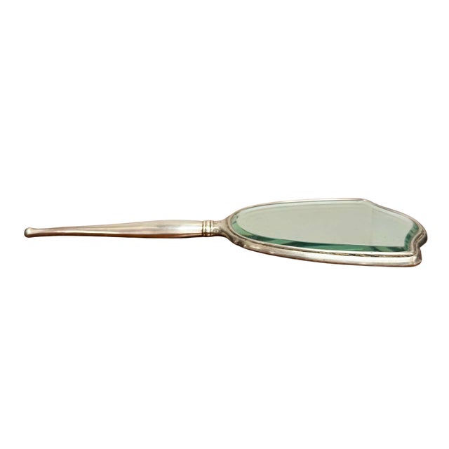 Birks Sterling Silver Vanity Mirror & Hair Brush Set, Hand-Engraved, Canada For Sale - Image 4 of 13
