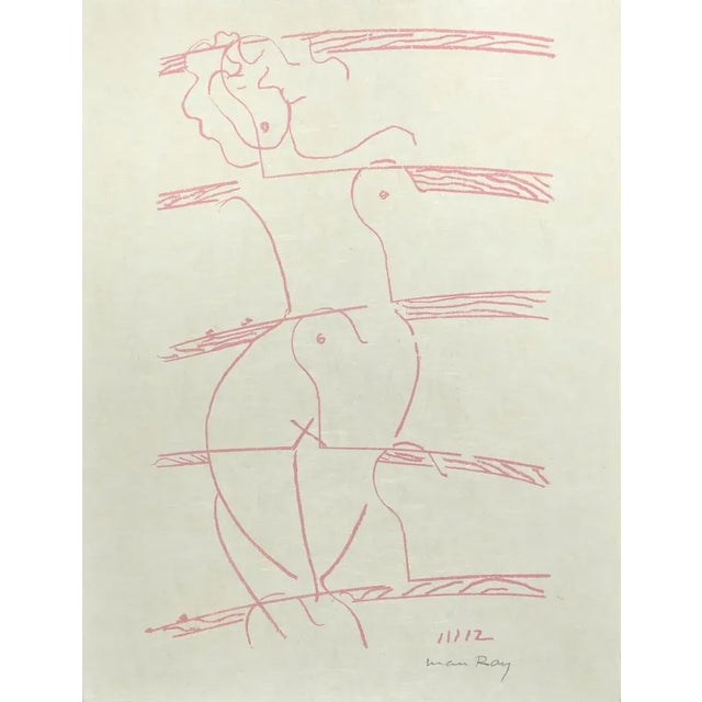 The Absolute Real is a lithograph realized by Man Ray in 1964. Hand-singed in pencil by the Artist. Lithograph in Red Ink,...