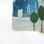 Twin Trees at Sunrise - Original Colorful Cityscape Watercolor Landscape Collage Mixed Media Work on Paper by Maria C Bernhardsson For Sale - Image 4 of 7