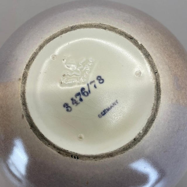 Bauhaus Ceramic Pottery Vase from Karlsruher Majolika, Germany, 1950s For Sale - Image 16 of 18
