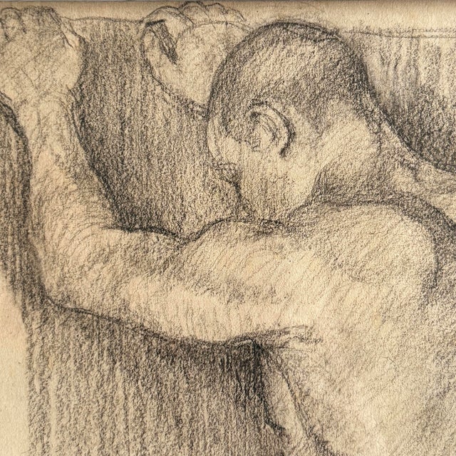 Framed 19th Century Male Figure Drawing After Ferdinand Hodler For Sale In Chicago - Image 6 of 11