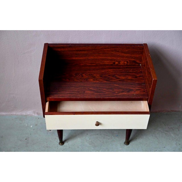 Vintage Bedside Table in Wood, 1960s For Sale - Image 9 of 11