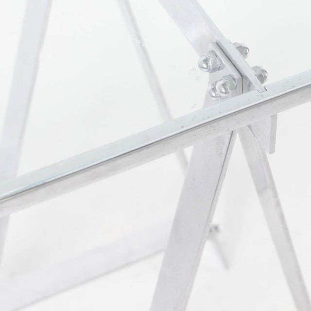 1970s Stainless Steel Console Table, 1970s For Sale - Image 5 of 13