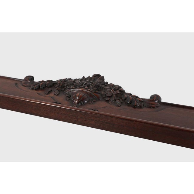 Antique Sculpted Oak Frieze or Wall Ornament, France, 1900s For Sale - Image 10 of 12