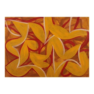 Contemporary Abstract Oil on Canvas "22av5p-2022" by Alain Clément For Sale