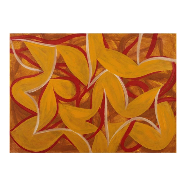 Contemporary Abstract Oil on Canvas "22av5p-2022" by Alain Clément For Sale