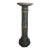 19c Pedestal Gold Tone Bands Dark Green Marble With Octagonal Base For Sale