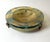 Large Art Glass Centerpiece Bowl with Brass Stand, 2000 For Sale - Image 17 of 18
