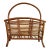 Mid Century Tortoise Bamboo Rattan Magazine Rack After Franco Albini For Sale