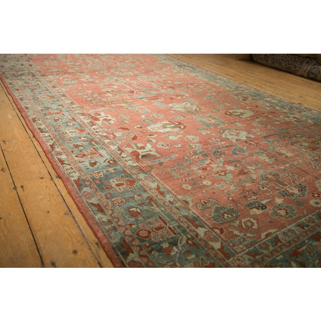 1930s Vintage Persian Bibikabad Quatrefoil Bouquet Wool Carpet For Sale - Image 10 of 13