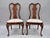 Vintage Queen Anne Style Crotch Mahogany Dining Room Side Chairs - a Pair. Item features Queen Anne legs, solid wood...
