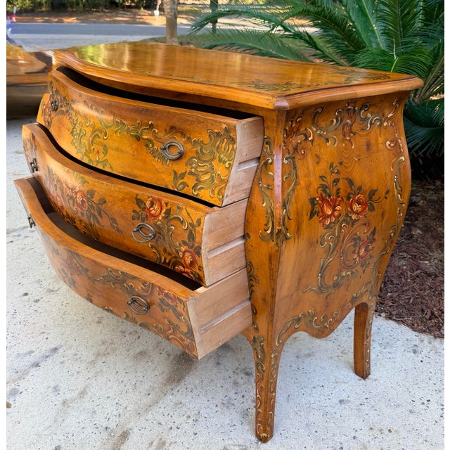 Decorative Crafts Hand Painted French Style Chest For Sale - Image 10 of 12