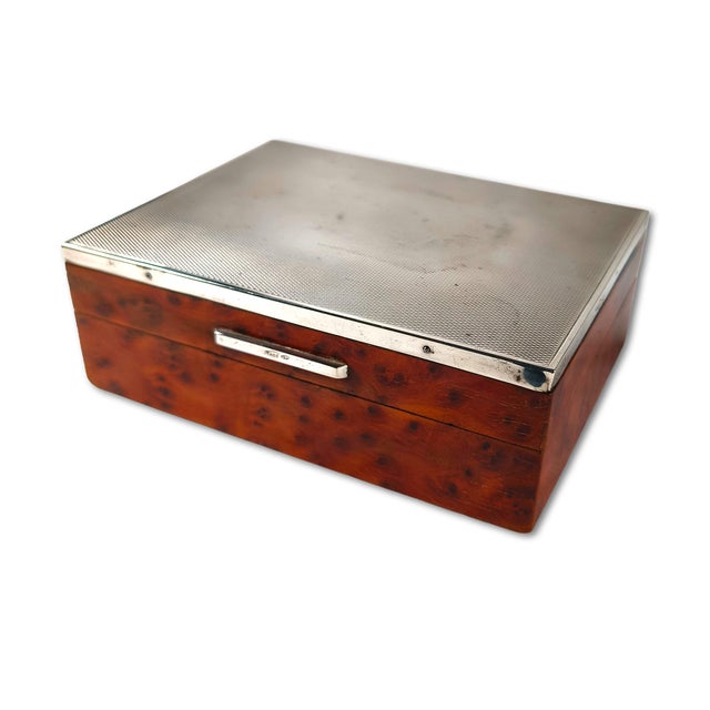 Mid-20th Century Italian Elm Burl and 800 Silver Jewelry Box from Leonardo Gaito Napoli, 1950s For Sale - Image 10 of 10