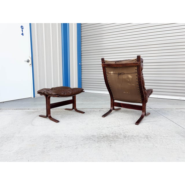 1960s Danish Modern "Siesta" Lounge Chair and Ottoman Attributed to Westnofa For Sale In Los Angeles - Image 6 of 16