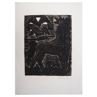 Marcel Gromaire, Macbeth, Shakespeare, Omens, Black Horse and Night Birds, 1958, Original Etching For Sale