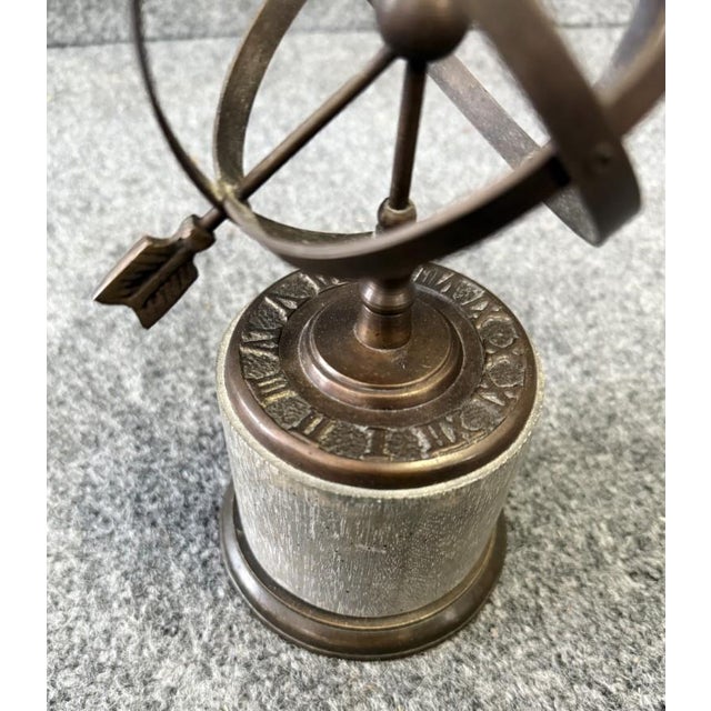 Wood Wildwood Bronze Armillary With Wooden Base For Sale - Image 7 of 7