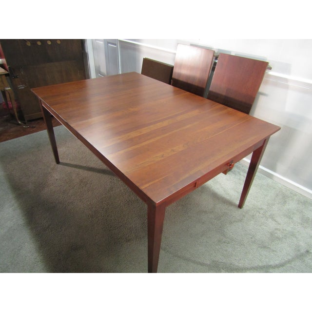 American Ethan Allen American Impressions Solid Cherry Dining Table For Sale - Image 3 of 13