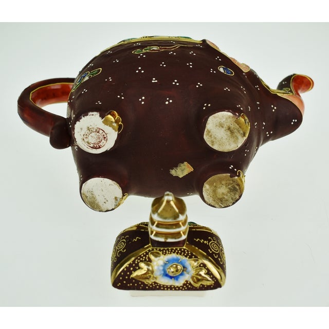 Vintage Japanese Moriage Elephant Teapot Chairish