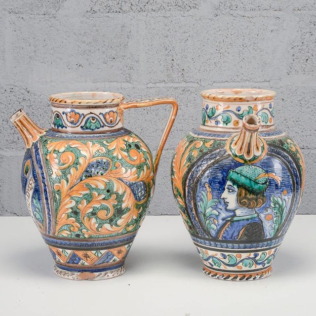 Vases from Deruta, Mid-20th Century, Set of 2 For Sale - Image 3 of 18