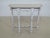 1940s French White Paint Decorated Console Hall Table For Sale - Image 11 of 11