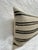 Turkish Hemp Pillow Cushion Natural Beige Black Pillow Cushion Cover 16" x 24" For Sale - Image 4 of 4