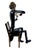 Figurative Ruiz "First Violin" Limited Edition Polychrome Bronze Musician Sculpture (25/80) For Sale - Image 3 of 7