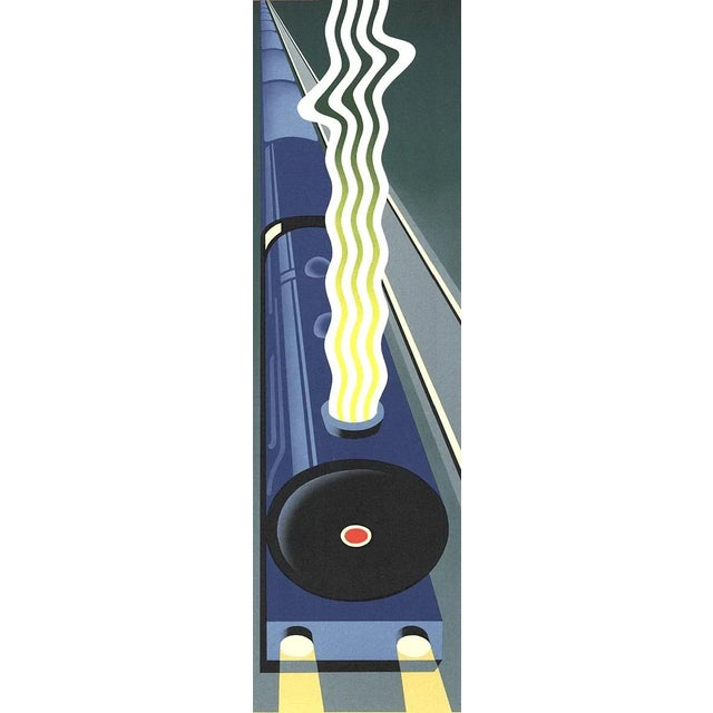 Modern 1982 Michael Doret Le Train Bleu Lithograph For Sale - Image 3 of 4