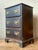 Black Vintage Regency Chippendale Petite Chest of Drawers For Sale - Image 8 of 12
