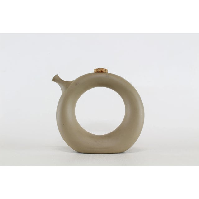 Late 20th Century Vintage Hand Thrown Decorative Pottery Vase For Sale - Image 5 of 5