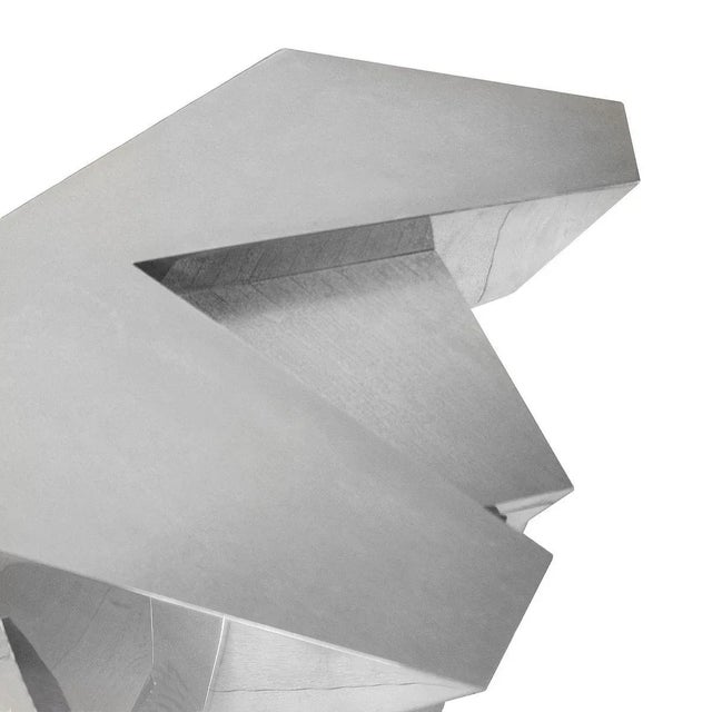 Silver-Plated and Nickel-Plated Brass Console Table by Juan & Paloma Garrido for Damian Garrido, 2010s For Sale - Image 9 of 10