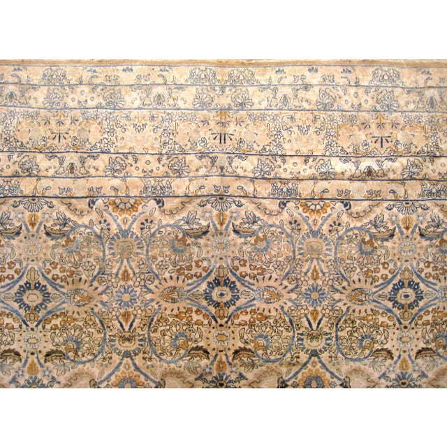 Antique Persian Lavar Oriental Carpet, in Room Size, with a Repeating Design For Sale In New York - Image 6 of 6