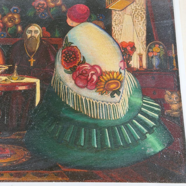 Leonid Brailowsky, Religious Figures, 1900s, Oil on Panel For Sale - Image 4 of 13